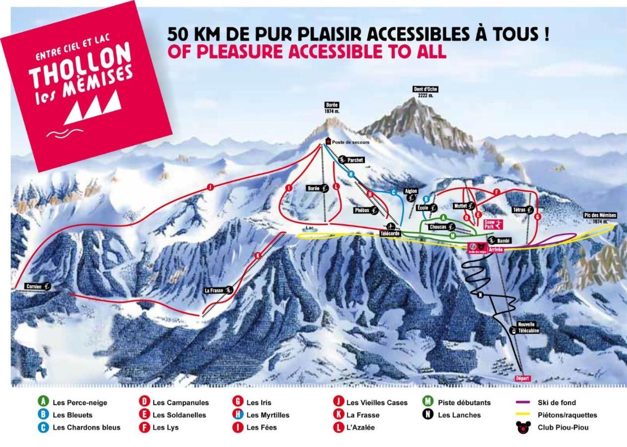 Appartement Tout Confort Montagne Et Lac Leman Thollon-les-Memises Exteriör bild